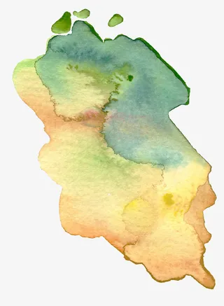 创意水彩元素手绘水彩图片免抠