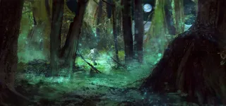 梦幻森林背景banner装饰高清