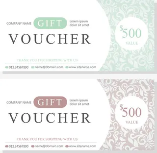 矢量复古优惠劵设计素材免抠