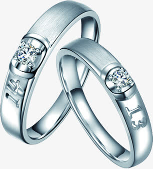 设计七夕效果情人节戒指免抠