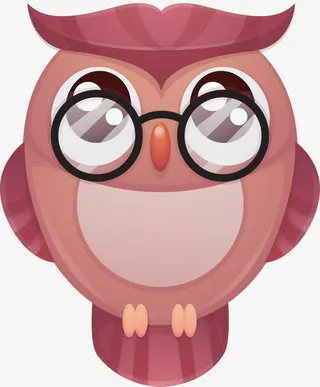 戴眼镜的猫头鹰免抠