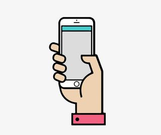 手拿手机图标免抠