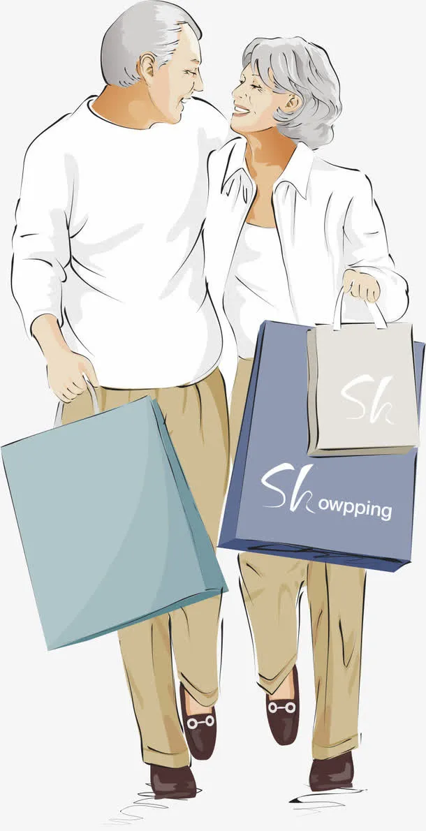 一起购物的夫妻免抠