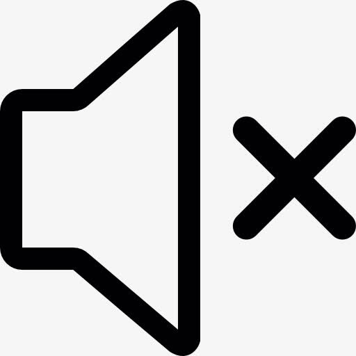 静音音量图标免抠