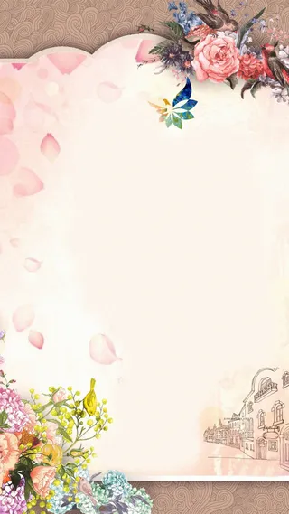 花卉边框背景高清