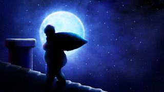 送礼物的圣诞老人免抠