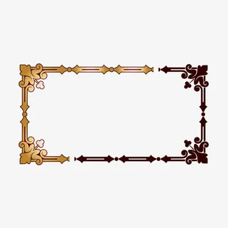 复古装饰边框设计矢量素材免抠