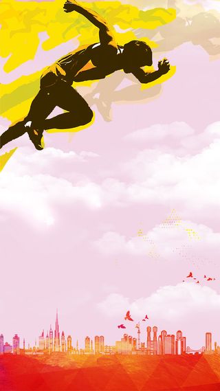 运动会健身俱乐部商业H5背景素材高清