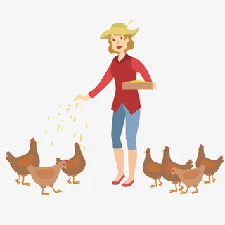 喂小鸡的大娘免抠