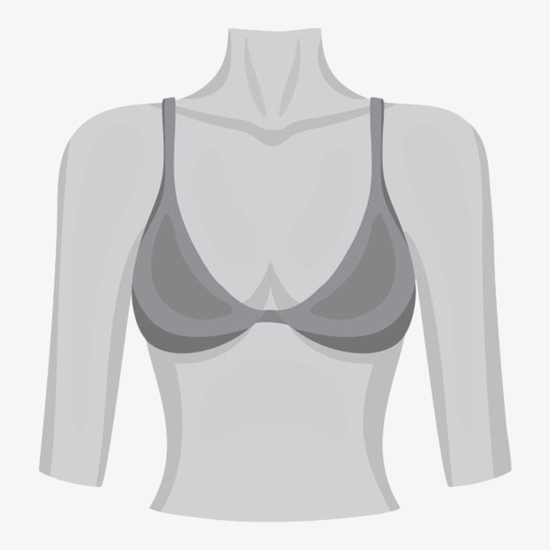 卡通人物裸体内衣乳房元素免抠
