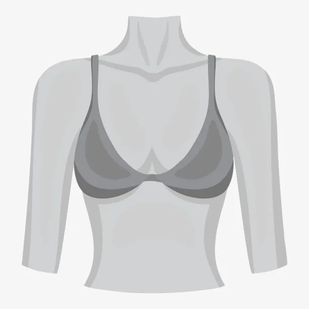 卡通人物裸体内衣乳房元素免抠