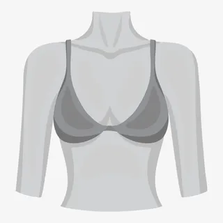 卡通人物裸体内衣乳房元素免抠