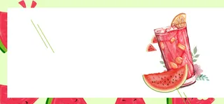 清爽西瓜汁几何红色背景高清