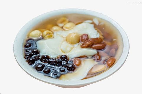 农家红豆豆花免抠