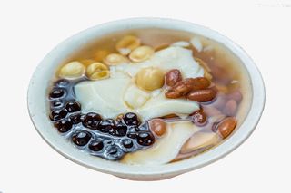 农家红豆豆花免抠