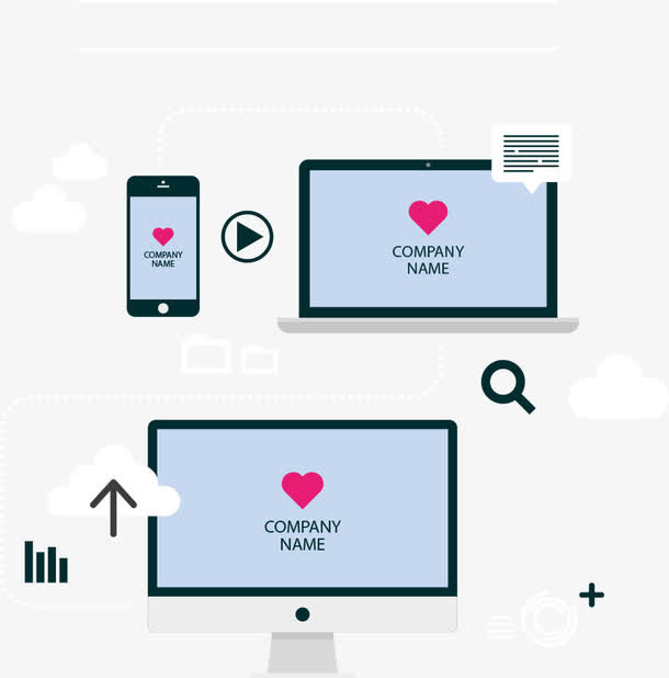 矢量手机与电脑免抠