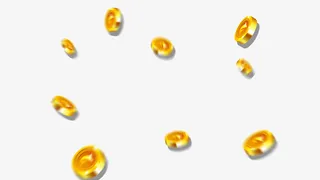 漂浮的金币免抠图免抠