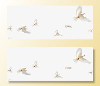 白色春天白鸽飞翔免抠装饰动物元素