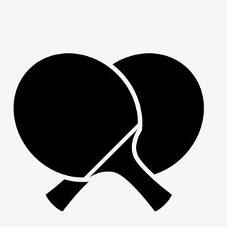 手绘乒乓球拍图标免抠