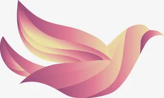 彩色手绘卡通鸽子素材免抠