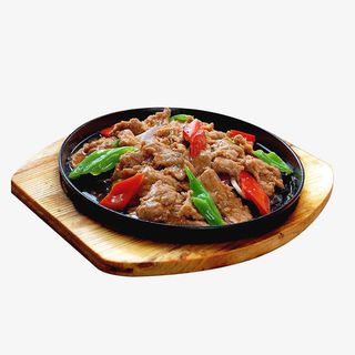 香甜口味美食铁板牛柳免抠