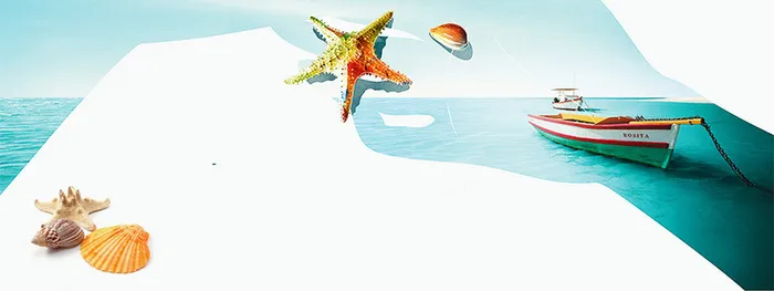 海边旅游度假轮播海报高清
