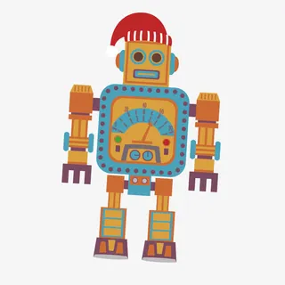 手绘机器人免抠