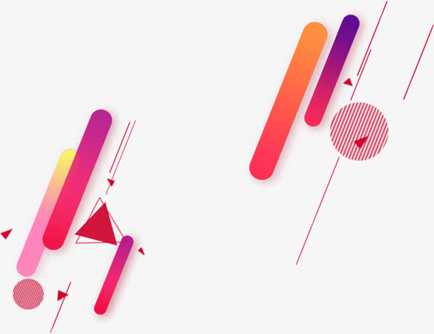 粉色彩色音乐节宣传免抠