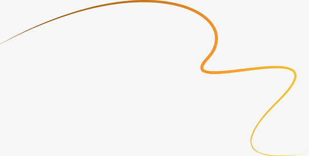 矢量彩色弯曲线条图免抠