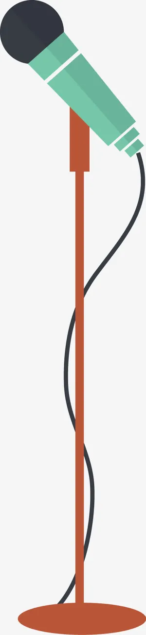 立式麦克扁平化标签免抠