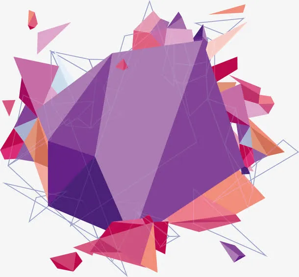 抽象的几何图形三角免抠