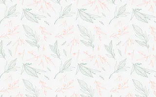 手绘小清新树叶背景装饰免抠