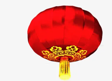 卡通红色喜庆节日灯笼免抠