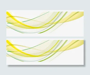 黄色波浪线底纹卡通线条免抠