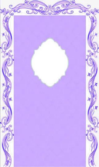 紫色唯美浪漫婚礼装饰免抠