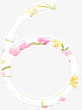 数字6免抠