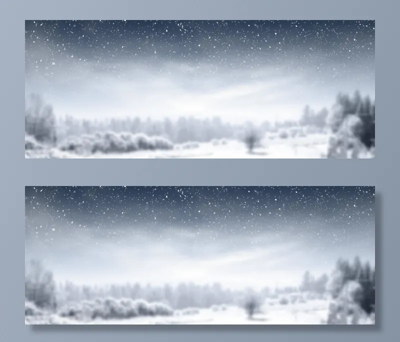 迷人雪花冬日海报banner背景高清