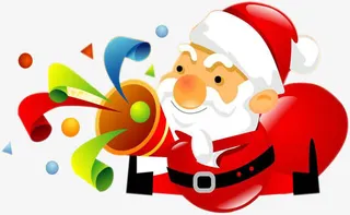 圣诞公公圣诞元旦家具促销海报免抠