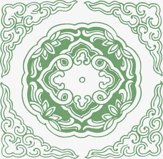 绿色纹理矢量素材免抠