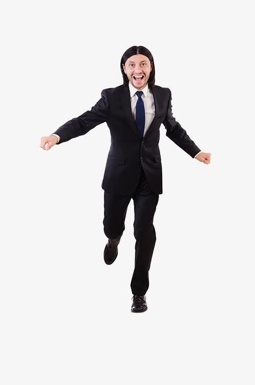 白领长头发男人免抠