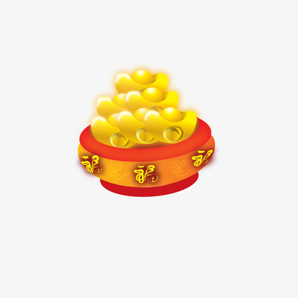 黄金卡通免抠