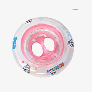 粉色圆形游泳圈设计免抠