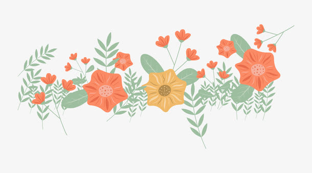 粉色的喇叭花免抠