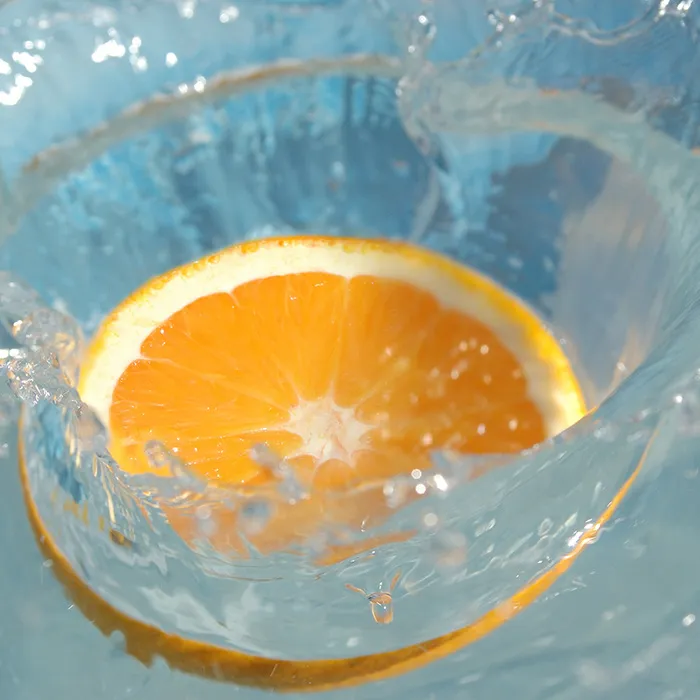水中橙子背景高清