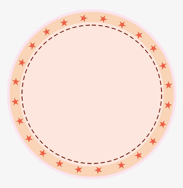 简约圆形边框免抠