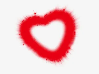 红色爱心免抠