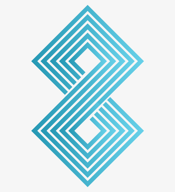 正方形装饰几何元素免抠