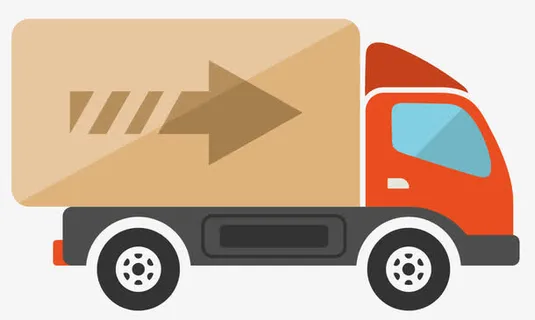 卡通小货车免抠