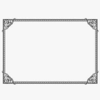 欧式复古边框免抠