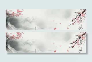 中国风背景仙侠桃花背景高清